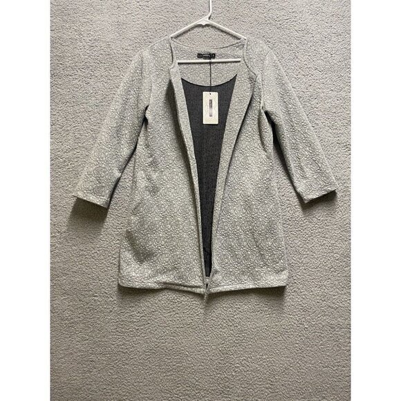 Lungo L'Arno Open Front Light Cardigan Jacket Long Sleeve Made In Italy Floral M - Picture 1 of 10